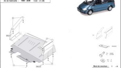 Scut metalic motor Ford Galaxy 1.9, 2.0, 2.5,