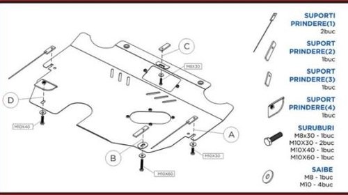 Scut metalic motor Ford Galaxy 2 / Ford Monde