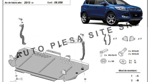 Scut metalic motor Ford Kuga fabricat incepan