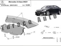 Scut metalic motor Mercedes S-Classe W221 2005-2013