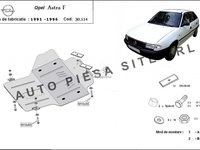 Scut metalic motor Opel Astra F fabricat in perioada 1991 - 1996 APS-30,114 piesa NOUA
