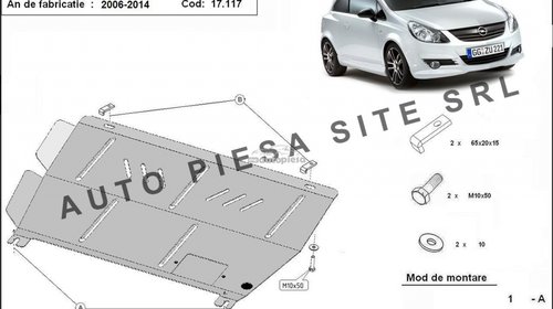 Scut metalic motor Opel Corsa D fabricat in p