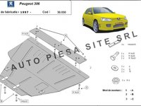 Scut metalic motor Peugeot 306 fabricat incepand cu 1997 APS-30,030 piesa NOUA