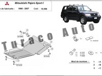 Scut metalic motor + radiator Mitsubishi Pajero Sport II, 2.5Td, 3.0, 3.2Td, 3.5 2008-2017