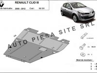 Scut metalic motor Renault Clio 3 III fabricat incepand cu 2005 APS-19,131 piesa NOUA