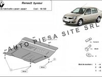 Scut metalic motor Renault Symbol 1 I fabricat in perioada 1997 - 2007 APS-19,130 piesa NOUA