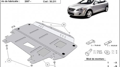 Scut metalic motor si cutia de viteze Kia Cee