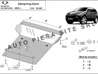 Scut metalic motor SsangYong Kyron fabricat incepand cu 2005 APS-20,020 piesa NOUA