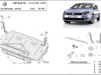 Scut metalic motor Volkswagen Golf VI 1.2, 1.4, TSI, 1.6 TDI. 2009-2017