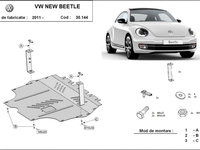 Scut metalic motor Volkswagen New Beetle 2011-2017