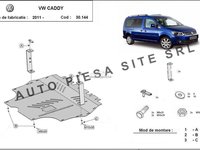 Scut metalic motor VW Caddy 3 III cu platforma de fier fabricat incepand cu 2011 APS-30,144 piesa NOUA
