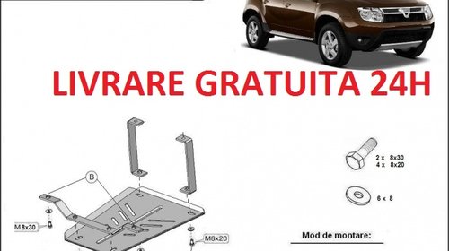 Scut metalic otel 2 mm diferential Dacia Dust