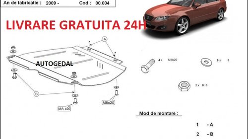 Scut metalic otel 2mm cutie de viteze manuala