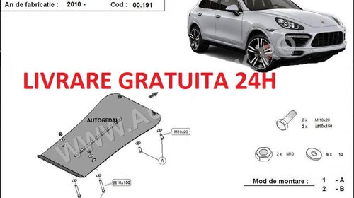 Scut metalic otel 2mm cutie de viteze Porsche