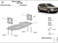 Scut metalic pentru EGR Dacia Lodgy Stop&Go 2012-prezent