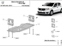 Scut metalic pentru EGR Dacia Sandero II Stop&Go 2013-2020