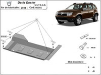 Scut metalic pentru EGR, Stop&Go, Filtru Particule Dacia Duster Stop&Go III 2018-2021