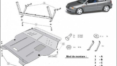 Scut metalic VW Golf IV / Bora / Leon / Octav