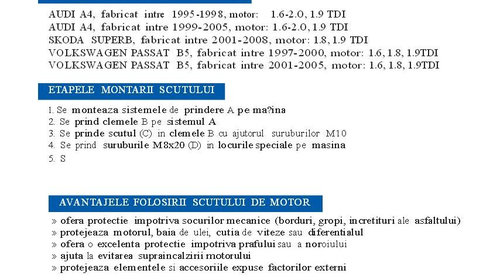 Scut Motor Am Vag Audi A4 B5 1994-2001 8D0863821Q Metal