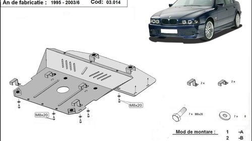 Scut motor BMW Seria 5 E39 fabricat 1995-2003