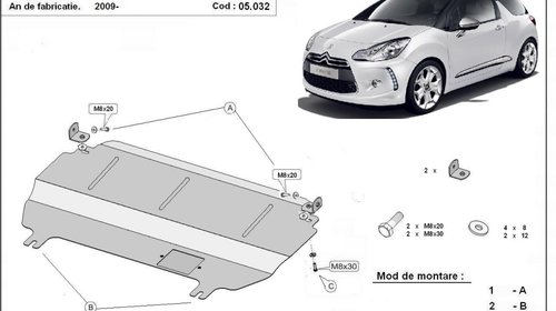 Scut Motor Citroen DS3