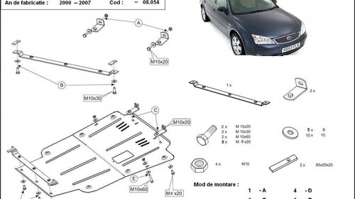 Scut motor Ford Mondeo MK III 2000-2007