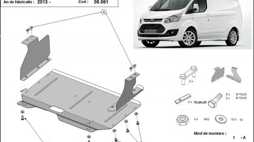 Scut motor Ford Transit Custom