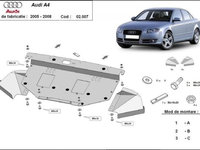 Scut motor metalic Audi A4 B7 2005-2008