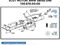 Scut Motor Metalic Bmw Seria 3 E46 Asam 100.876.00.00 63289