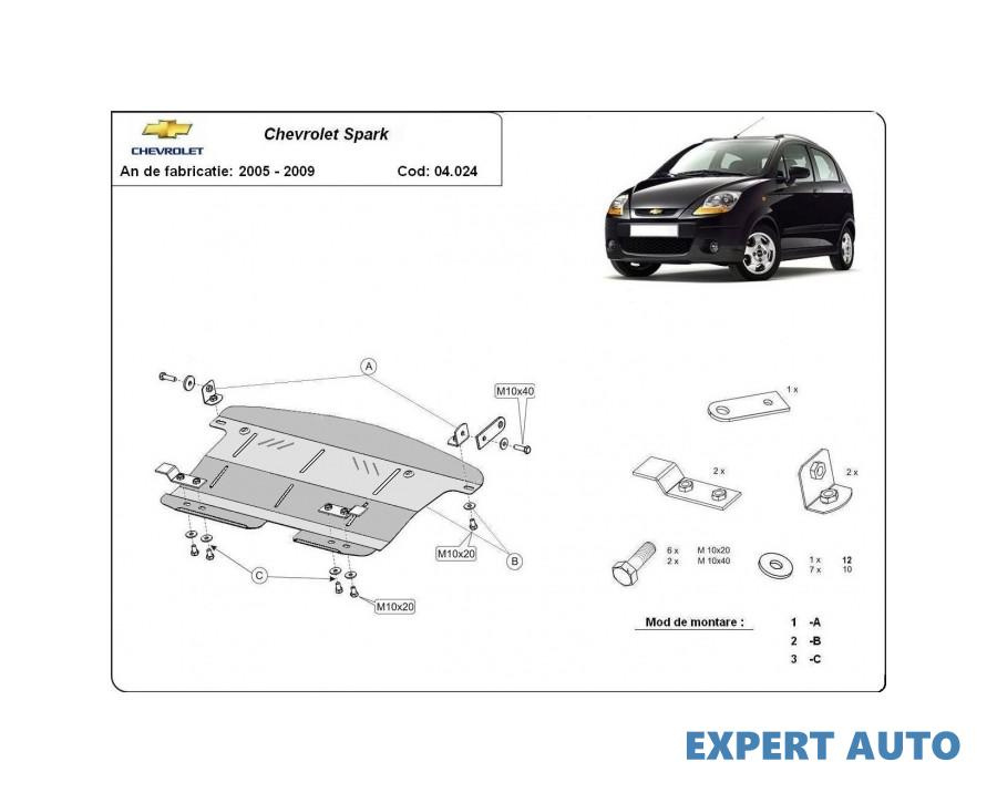 Scut motor metalic Chevrolet Spark (2005