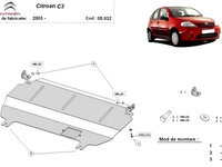 Scut motor metalic Citroen C3 2003-prezent