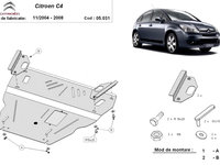 Scut motor metalic Citroen C4 2004-2008