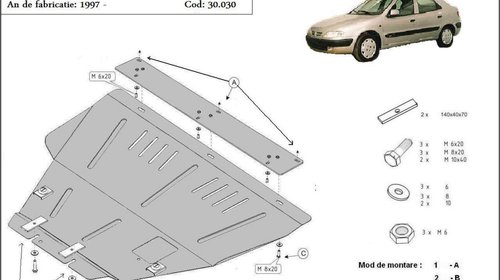 Scut motor metalic Citroen Xsara dupa 1997