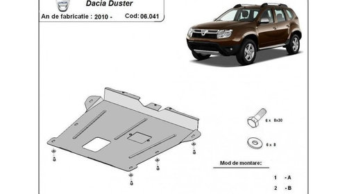 Scut motor metalic Dacia Duster (2010->) [HS_] #5