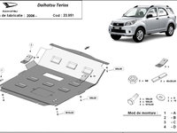 Scut motor metalic Daihatsu Terios 2006 - 2016