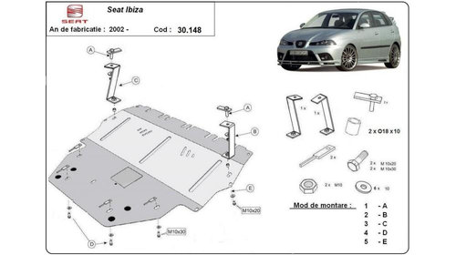 Scut motor metalic diesel Seat Ibiza III (2002-2009)[6L1] #5