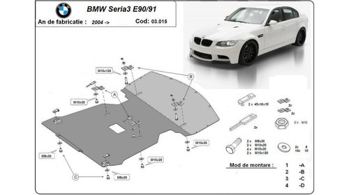 Scut motor metalic e90/91 BMW Seria 3 (2005->) [E90] #5