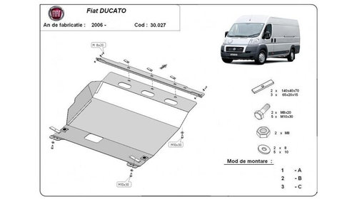 Scut motor metalic Fiat Ducato (2006->) [250] #5