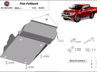 Scut motor metalic Fiat Fullback 2016-prezent