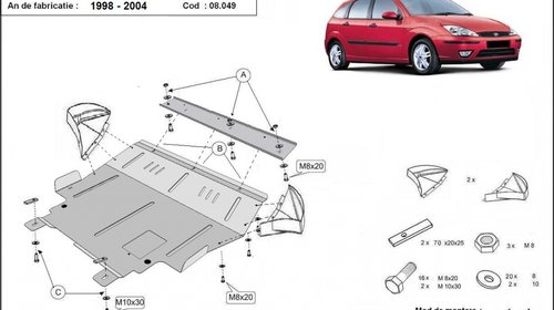 Scut motor metalic Ford Focus 1 1998 - 2004