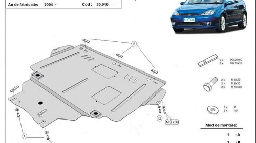 Scut motor metalic Ford Focus 2 2004-2008