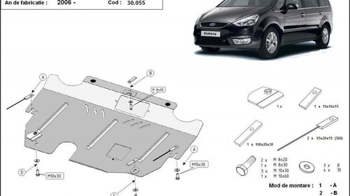 Scut motor metalic Ford Galaxy dupa 2006