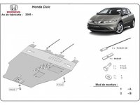 Scut motor metalic Honda Civic hatchback dupa 2005