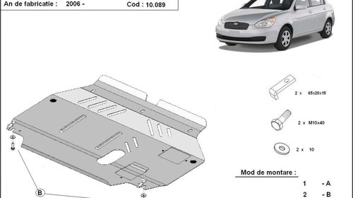 Scut motor metalic Hyundai Accent dupa 2006