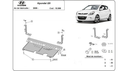 Scut motor metalic hyundai i 20 Hyundai ix20 (2010-2016)[JC] #5