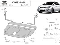 Scut motor metalic Hyundai Solaris 2010-2019