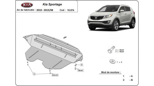 Scut motor metalic Kia Sportage (2010->)[SL] #5