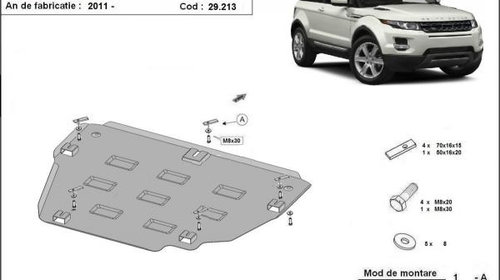 Scut motor metalic Land Rover Evoque 2011-201