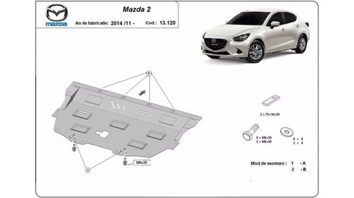 Scut motor metalic Mazda 2 (2014->)[DL, DJ] #5