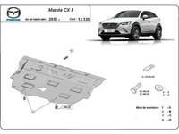 Scut motor metalic Mazda CX 3 2015-prezent